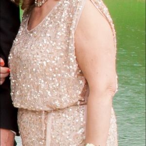 JS Collection Sequin Elegant Maxi dress Size 14